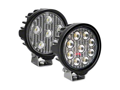 Vision X 4.30-Inch VL-Series 6-LED Round Work Light; Flood Beam (Universal; Some Adaptation May Be Required)