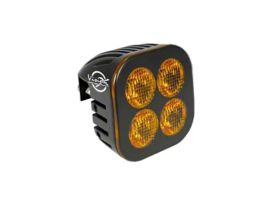Vision X Unite Series LED Module Pod; Blackout Amber; Elliptical Beam (Universal; Some Adaptation May Be Required)