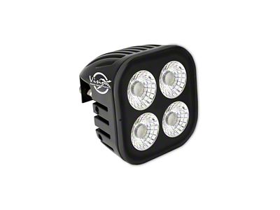 Vision X Unite Series LED Module Pod; Blackout White; Flood Beam (Universal; Some Adaptation May Be Required)