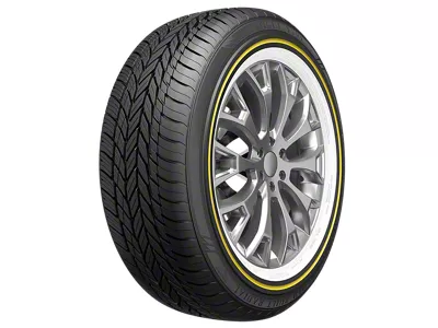 Vogue Custom Built Radial VIII Gold Stripe Tire (215/70R15)