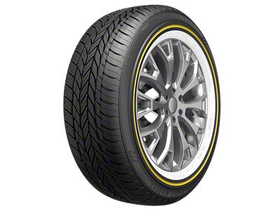 Vogue Custom Built Radial VIII Gold Stripe Tire (245/45R18)
