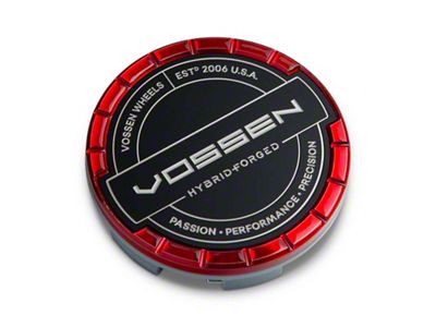 Vossen Billet Sport Cap - Small - Hybrid Forged - CAP-BSC-SM-HF-RD