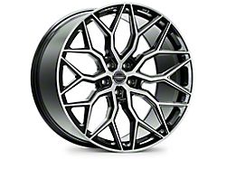 Vossen HF-2 Brushed Gloss Black Wheel; 19x9.5; 40mm Offset; 5x114.3mm Bolt Pattern; 73.10mm Hub Bore (04-14 Impreza WRX STI, WRX STI Limited)