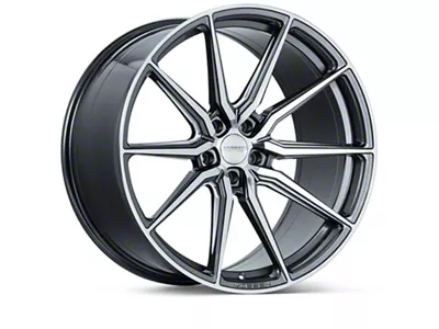 Vossen HF-3 Gloss Graphite with Polished Spokes Wheel; 19x8.5; 30mm Offset