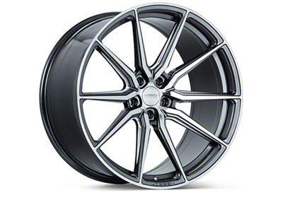 Vossen HF-3 Gloss Graphite with Polished Spokes Wheel; 19x9.5; 40mm Offset