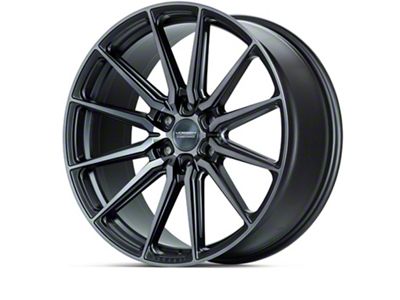 Vossen HF6-1 Tinted Matte Gunmetal Wheel; 22x9.5; 20mm Offset; 6x135mm Bolt Pattern; 87.10mm Hub Bore