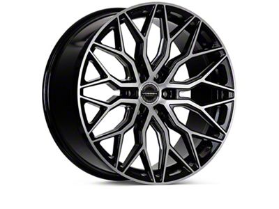 Vossen HF6-3 Brushed Gloss Black Wheel; 22x9.5; 20mm Offset