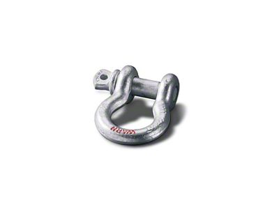 WARN 3/4-Inch D-Ring Shackle; Silver