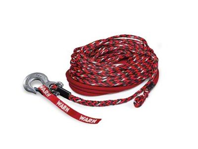 WARN Spydura Nightline 3/8-Inch x 100-Foot Synthetic Rope with Hook