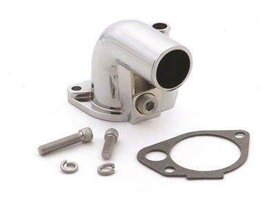 Mr. Gasket Water Neck; w/Mounting Gasket; 90 deg. Angled Neck; - 9713