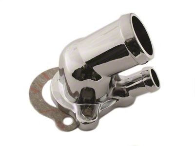 Mr. Gasket Water Neck; w/Mounting Gasket; Requires J-Shaped Water Pump Hose; - 9714