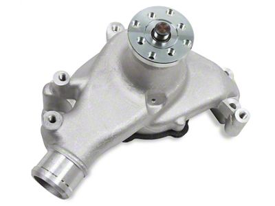 Mr. Gasket Water Pump; Aluminum; 0.625 in. Pulley Pilot; High Volume Flow; Long Style; - 7013NG