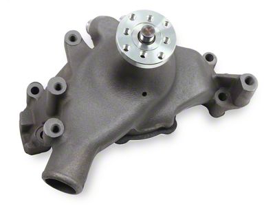 Mr. Gasket Water Pump; Aluminum; 0.625 in. Pulley Pilot; High Volume Flow; Long Style; - 7016NG