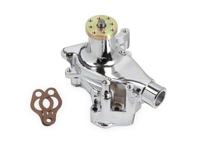 Mr. Gasket Water Pump; Aluminum; 0.625 in. Pulley Pilot; Long Style; - 7013G