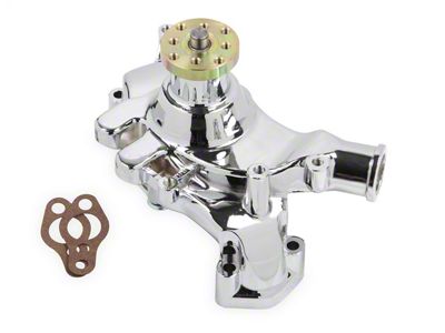 Mr. Gasket Water Pump; Aluminum; 0.625 in. Pulley Pilot; Long Style; - 7016G
