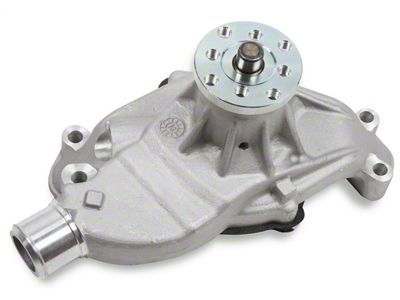 Mr. Gasket Water Pump; Aluminum; 0.75 in. Pulley Pilot; Short Style; - 7014NG