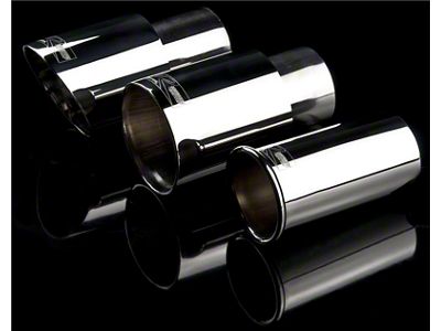 Weapon-R Universal Black Exhaust Tips 3.5in Slant 2.5in Inlet/3.5in - 820-205-403