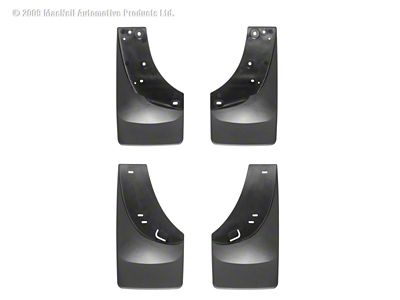WeatherTech 01-06 Chevrolet Silverado No Drill Mudflaps - Black - 110005-120005