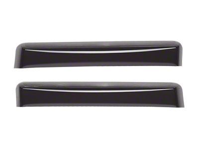 Weathertech 03-10 Porsche Cayenne Rear Side Window Deflectors - Dark - 81335