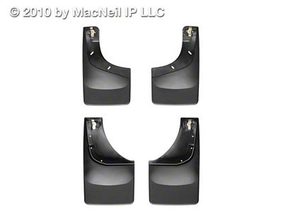WeatherTech 04-08 Ford F-150 No Drill Mudflaps - Black - 110002-120002