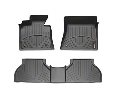 Weathertech 05-10 Kia Sportage 1st & 2nd Row Black Floor - 445911-441292