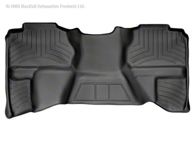 Weathertech 07-13 Chevrolet Silverado Extended Cab Rear FloorLiner - Black - 440669