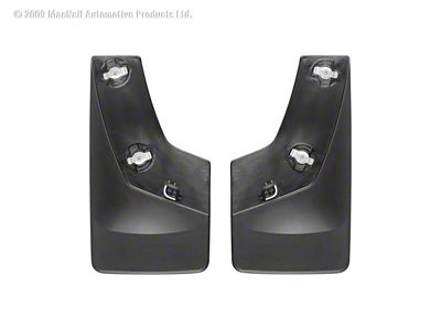 Weathertech 07-13 GMC Sierra No Drill Mudflaps - Black - 120011