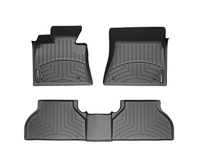 WeatherTech 07-13 Volkswagen EOS Front + Rear FloorLiner - Black - 440801-442693