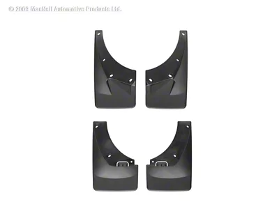 WeatherTech 07+ Chevrolet Avalanche No Drill Mudflaps - Black - 110008-120016