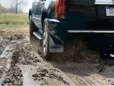 Weathertech 07+ Chevrolet Avalanche No Drill Mudflaps - Black - 120022