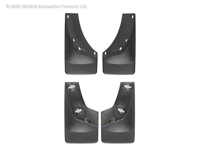 Weathertech 07 Chevrolet Silverado No Drill Mudflaps - Black - 110010-120010