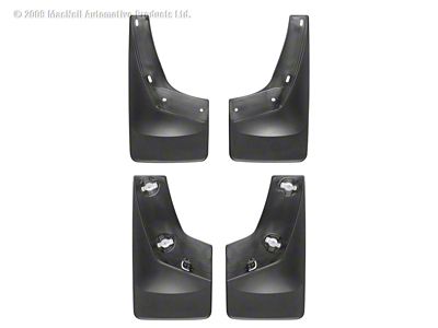Weathertech 07 GMC Sierra No Drill Mudflaps - Black - 110011-120011