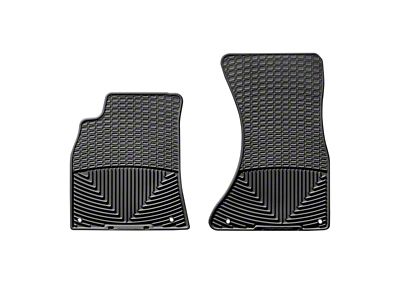 Weathertech 09-13 Audi A4/A5 Front Rubber Mats - Black - W111