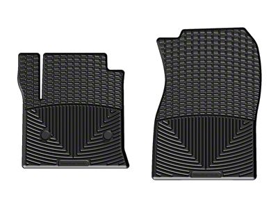 Weathertech 14+ Chevrolet Silverado Front Rubber Mats - Black - W308