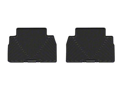 WeatherTech 19-20 Hyundai Santa Fe Rear Rubber Mats - Black - W496
