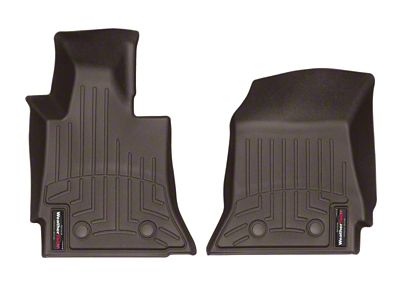Weathertech 2014+ Chevrolet Corvette Front FloorLiner - Cocoa - 475891