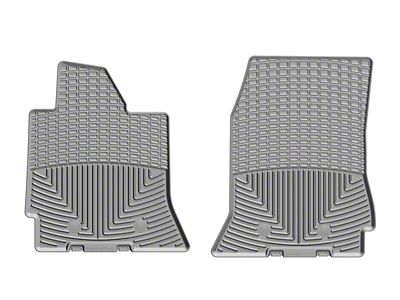 Weathertech 2014+ Chevrolet Corvette Front Rubber Mats - Grey - W352GR