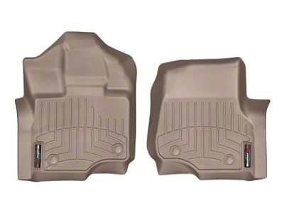 WeatherTech 2015+ Ford F-150 Supercab/Supercrew Front FloorLiner - Tan w/ - 456971