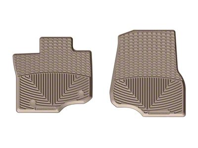 Weathertech 2015+ Ford F-150 SuperCrew/SuperCab Front Rubber Mats - Tan - W345TN