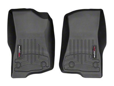 Weathertech 2018+ Jeep Wrangler Unlimited Front FloorLiner - Black - 4413131