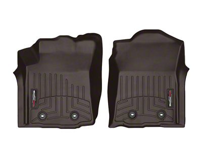 Weathertech 2018+ Toyota Tacoma Front FloorLiners - Cocoa Manual Trans - 4713011