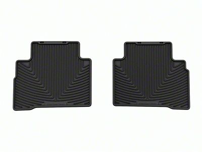 Weathertech 22-24 Hyundai Tucson Rear All-Weather Floor Mats - Black - W642
