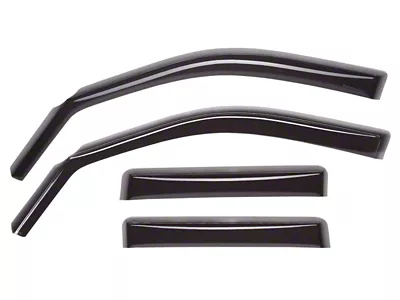 WeatherTech 95-02 Lincoln Continental Front&Rear Side Window Deflectors - Dark - 82170