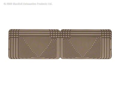 Weathertech 96 GMC Rally Van Rear Rubber Mats - Tan - W25TN