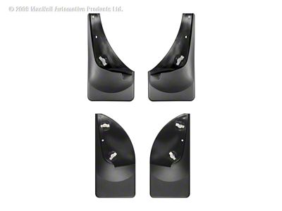 Weathertech 99-07 Ford F250/F350/F450/F550 No Drill Mudflaps - Black - 110001-120001