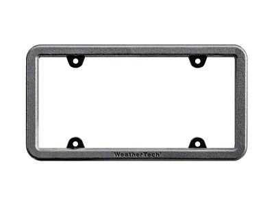 Weathertech BumpFrame Black Satin Textured Finish License Plate Frame - 8ALPBF1