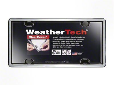 Weathertech ClearCover Frame Kit - Brushed Stainless - 60027