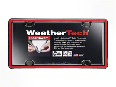 Weathertech ClearCover Frame Kit - Red - 60022