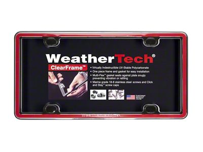 Weathertech ClearFrame Kit - Red - 63022