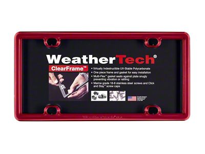 Weathertech ClearFrame - Red - 8ALPCF1